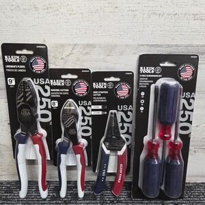 Klein Tools LIMITED EDITION USA 250th Anniversary Full 4 Pc Set
